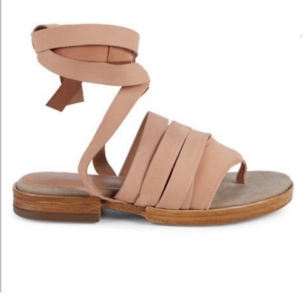NWT Free People Sun Valley Wrap Sandals Natural W Sz 40/9